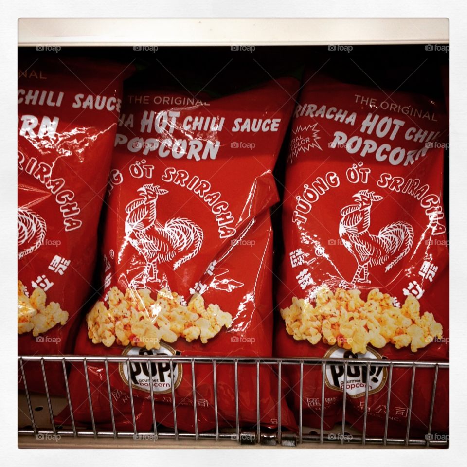 Sriracha popcorn 