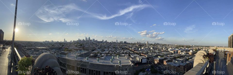 View of Philly from the Rooftop