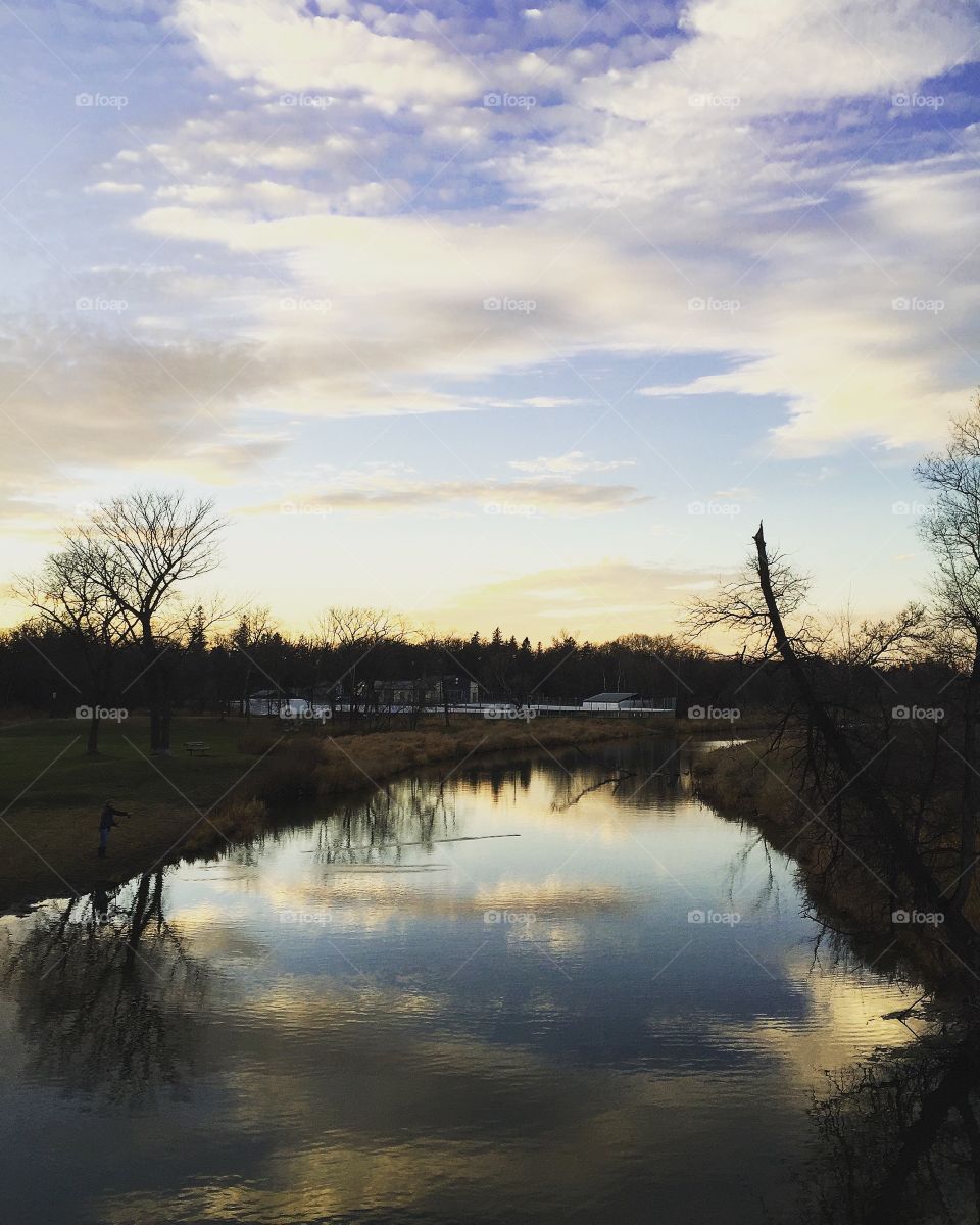 Dawn, Lake, Water, Reflection, Tree