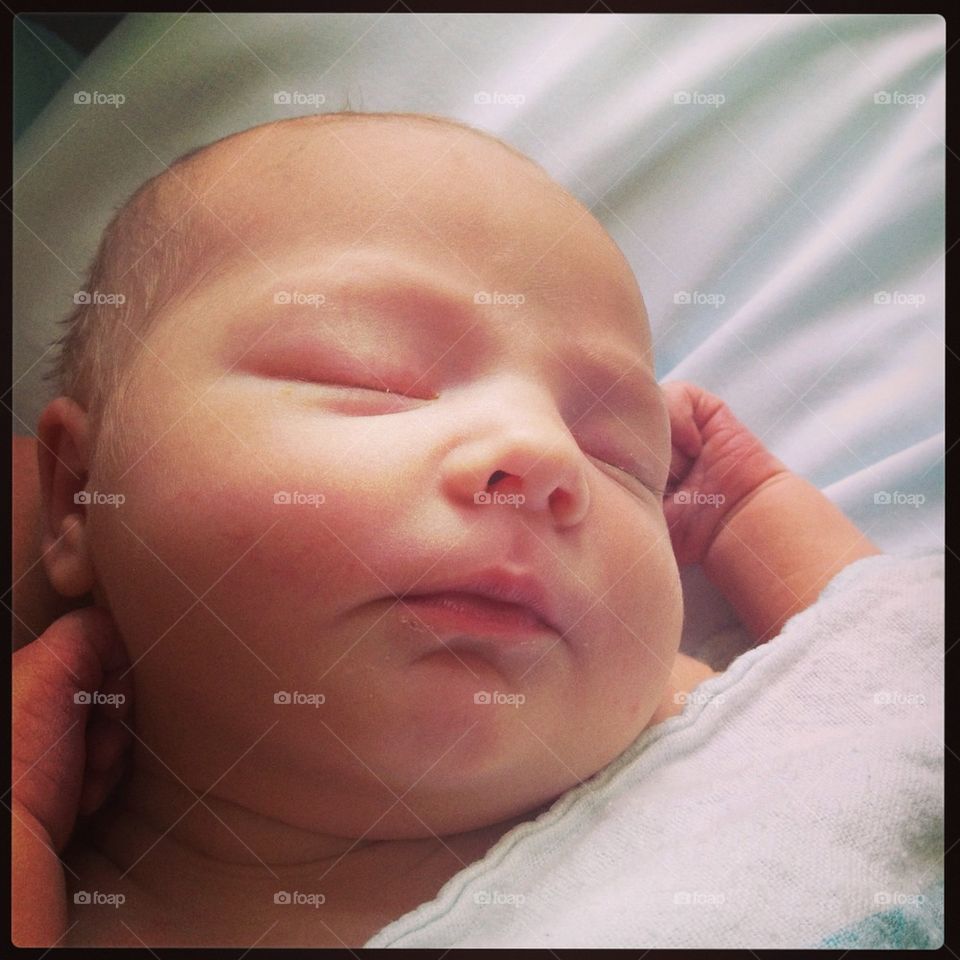 Sleeping newborn