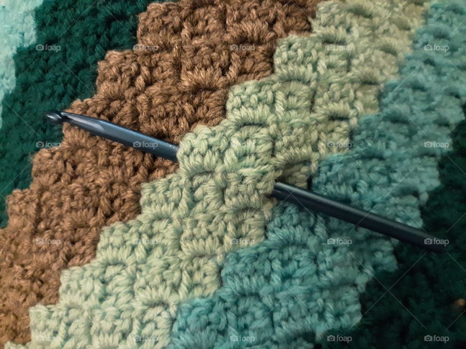 crochet with hook