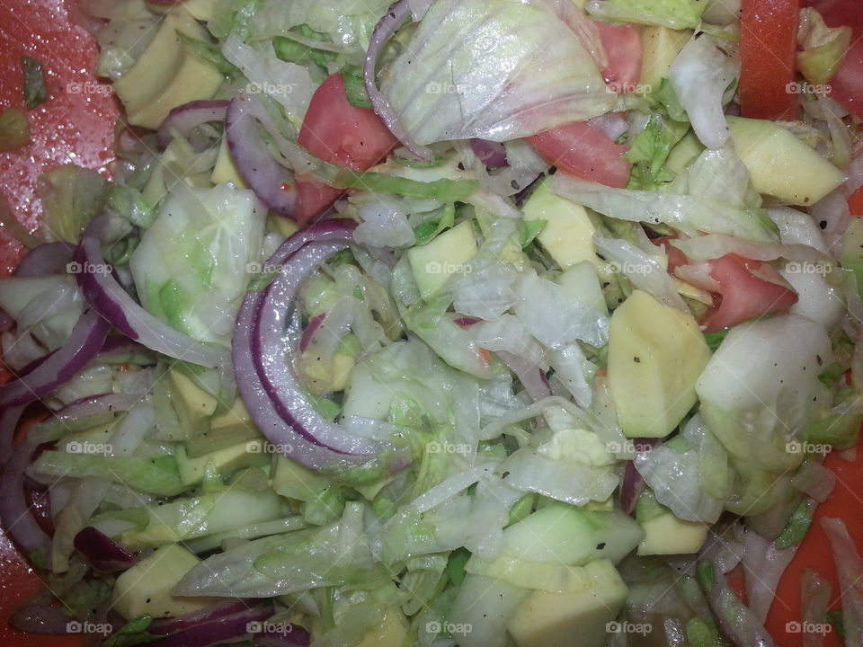 Salad. my healthy lunch
