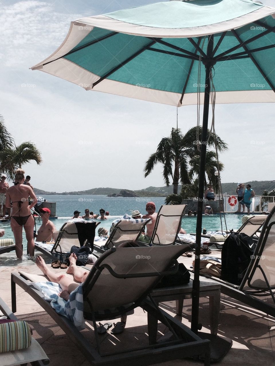 Poolside Marriott St.Thomas