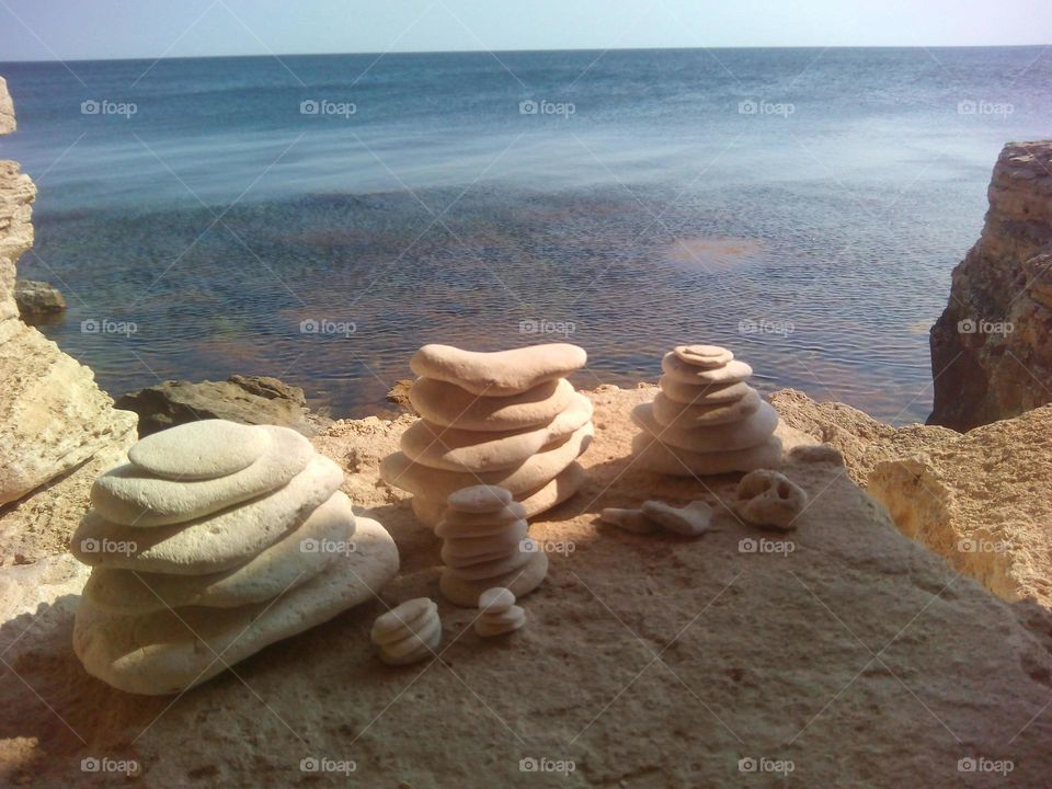 Seashore, Rock, Beach, No Person, Sea