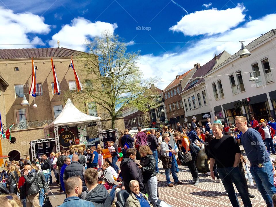 City of Enschede on Queensday party