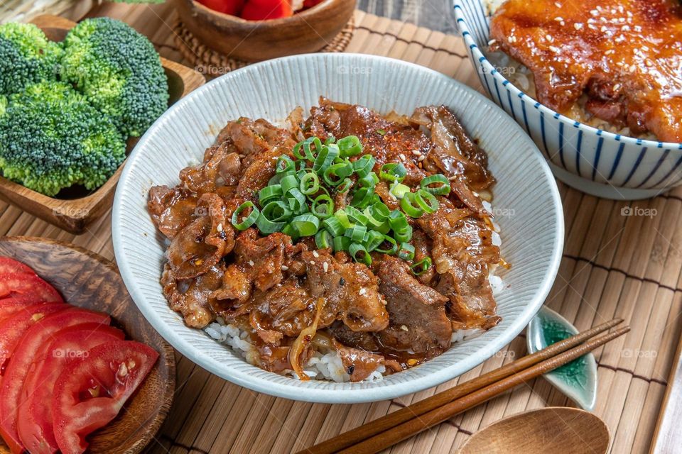 Delicious stewed beef meals