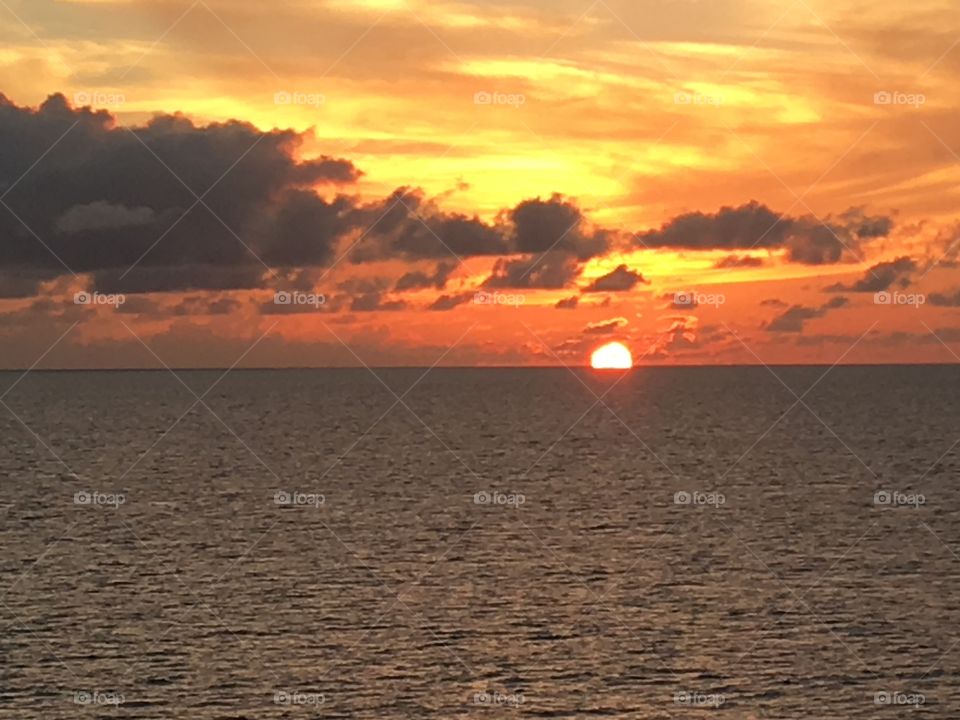 Sun set on the Gulf of Mexico