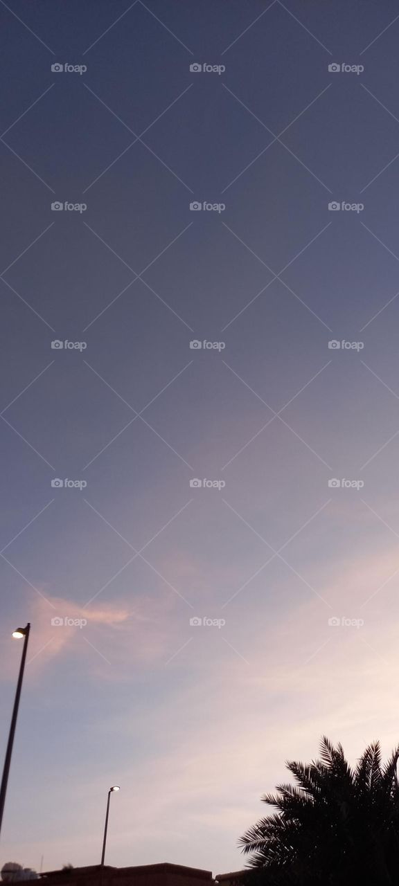 Spectacular view of the sunset