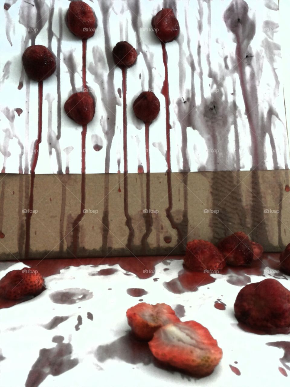 Bloody strawberries art