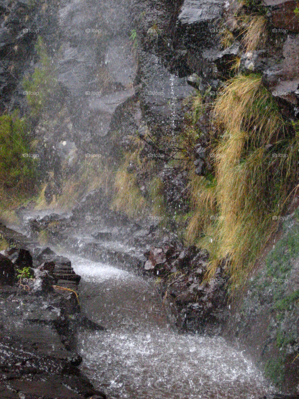 nature water waterfall path by KathOnEarth