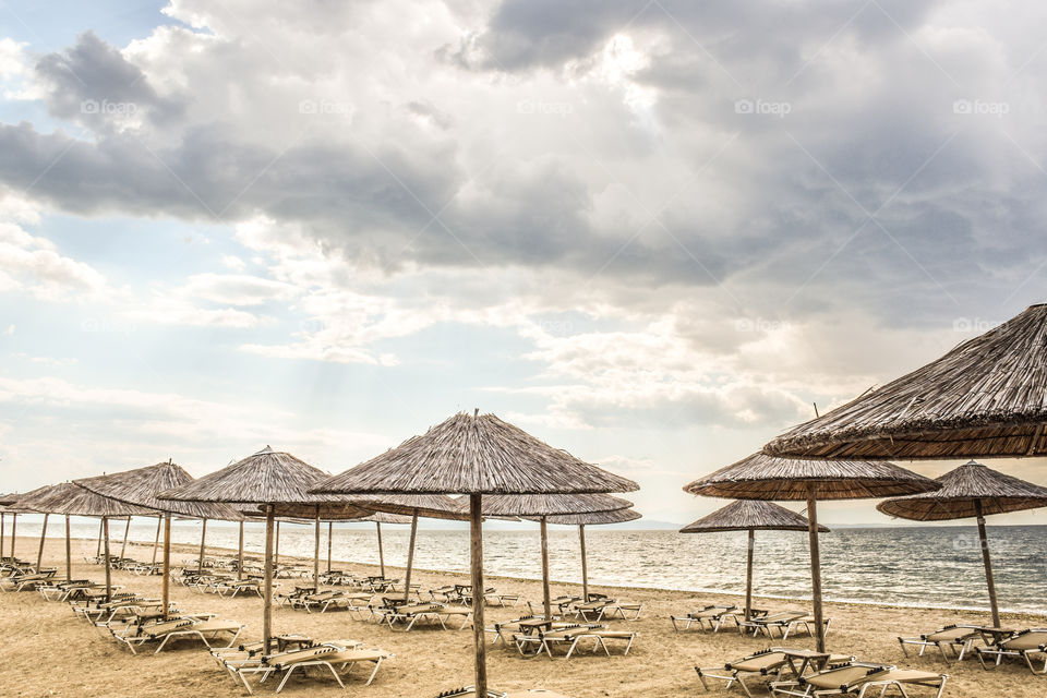 Straw Beach Umbrellas
