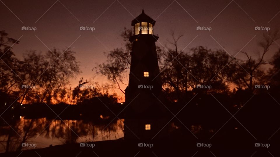 Final push for Night is descending on the lighthouse to continue to glow through the evening hours until morning. 