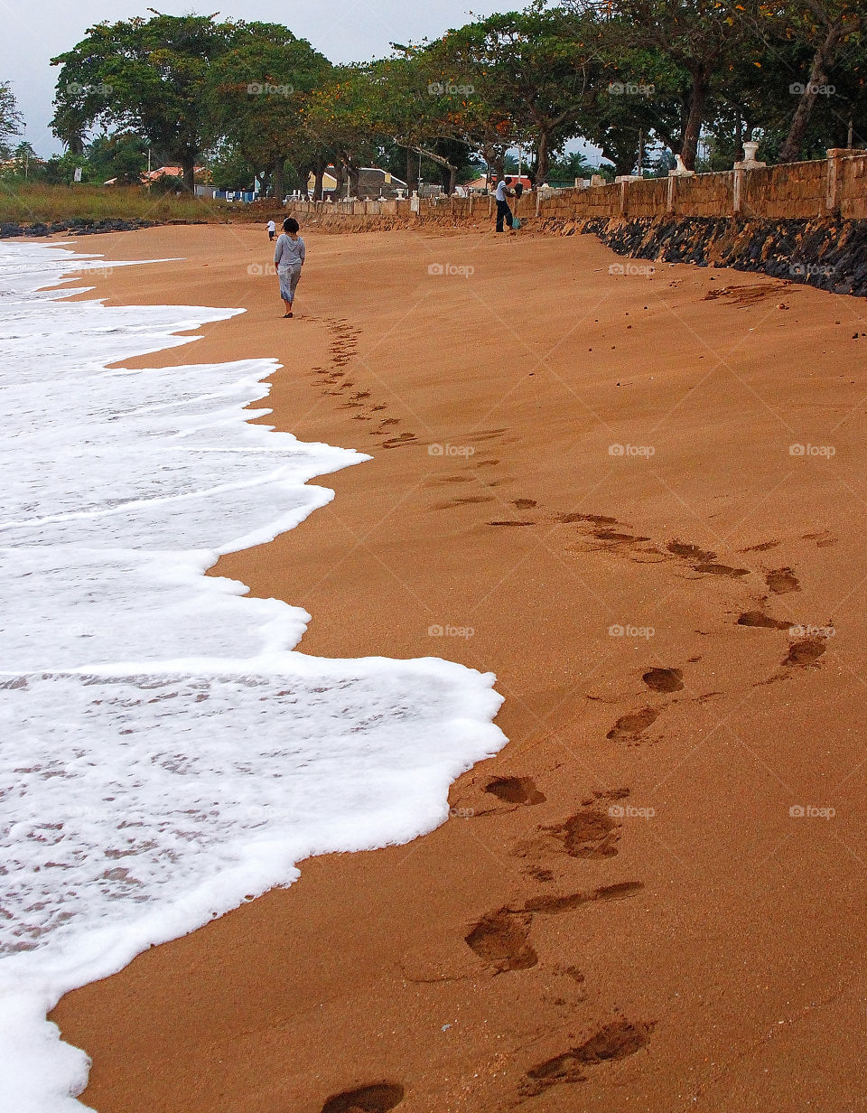 Beach at city of São Tomé, São Tomé & Principe