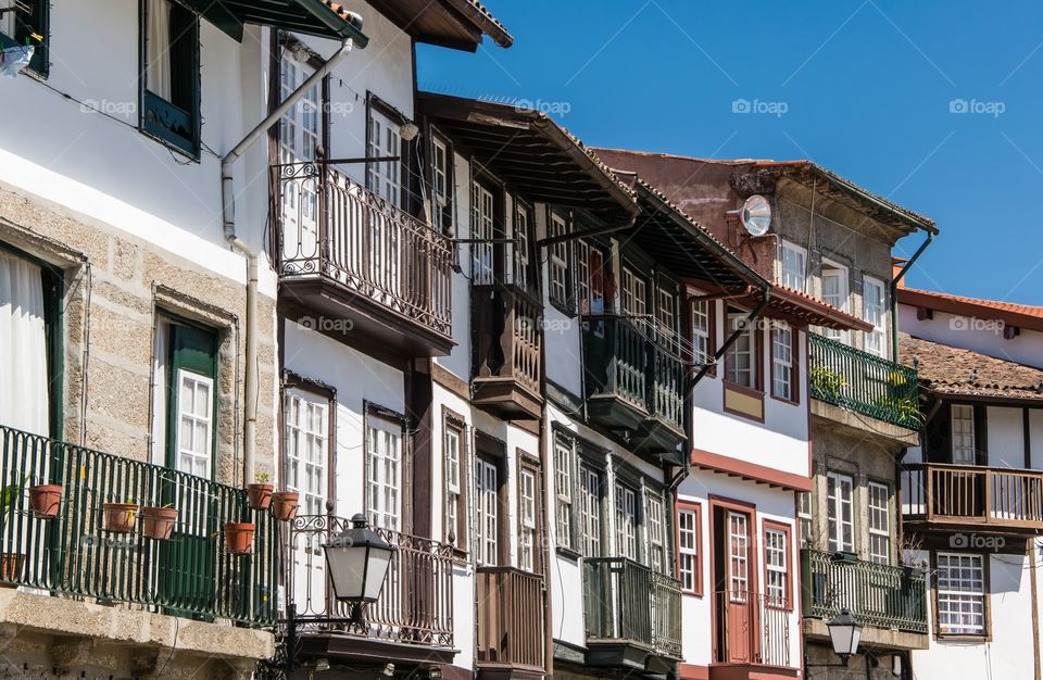 Typical buildings in Guimarães, Portugal