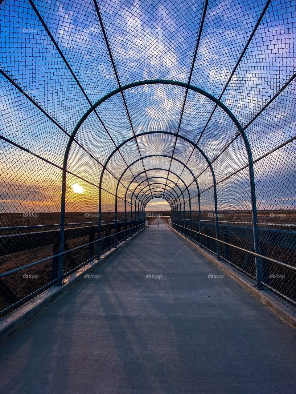 Enclosed bridge 