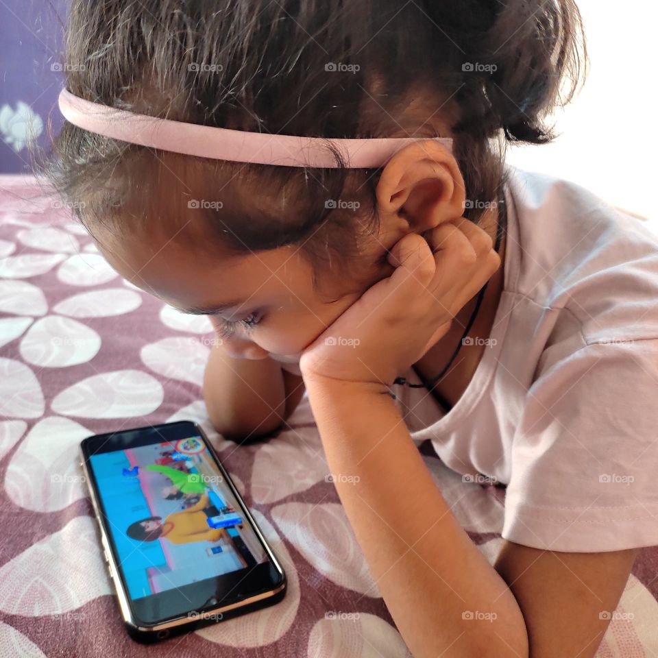 watching show on phone