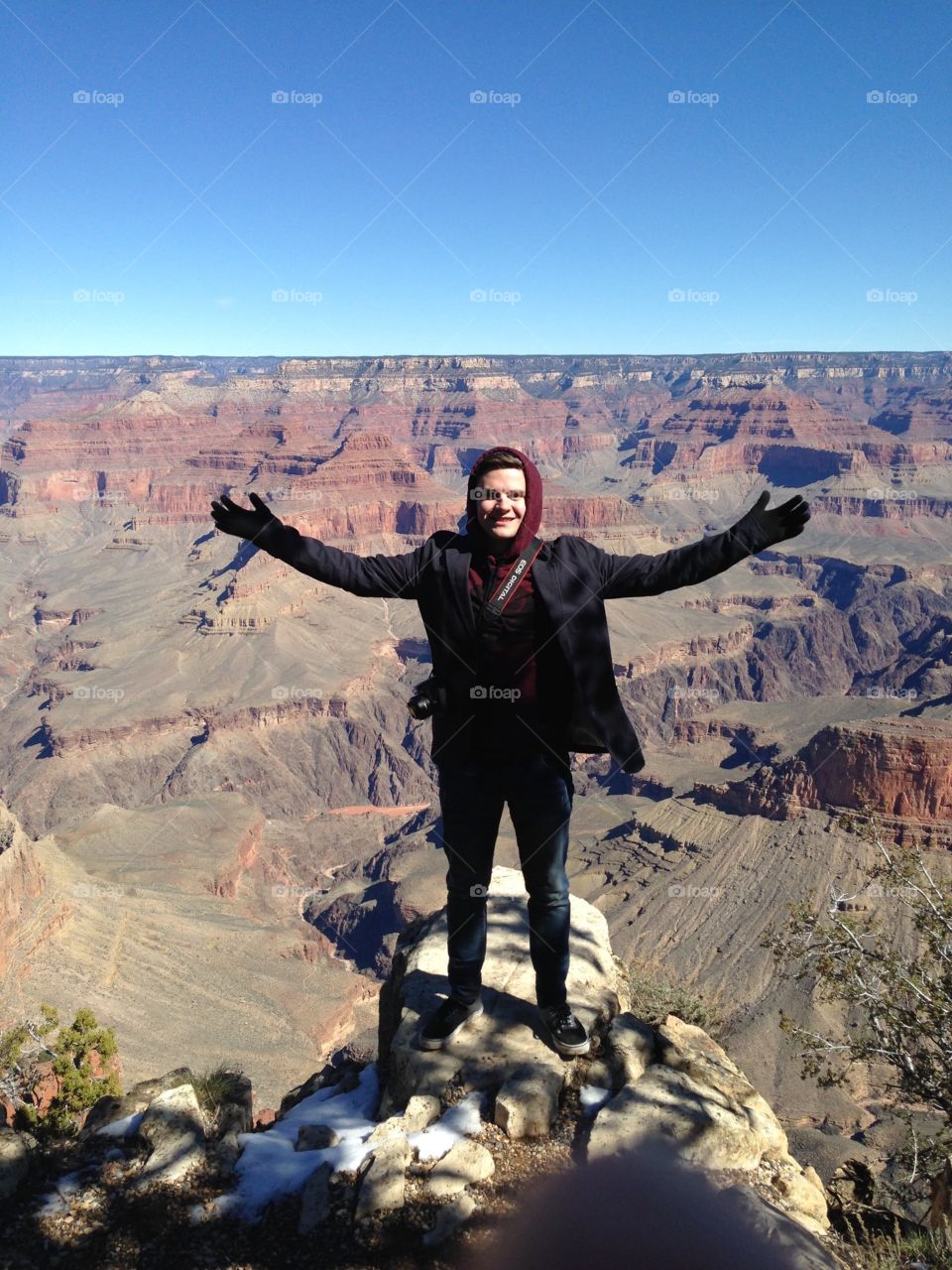 Standing on the edge of the world