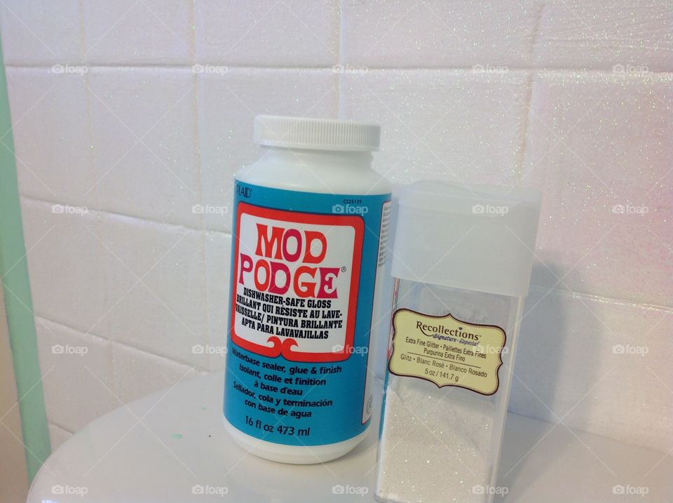 Mod Podge & Glitter