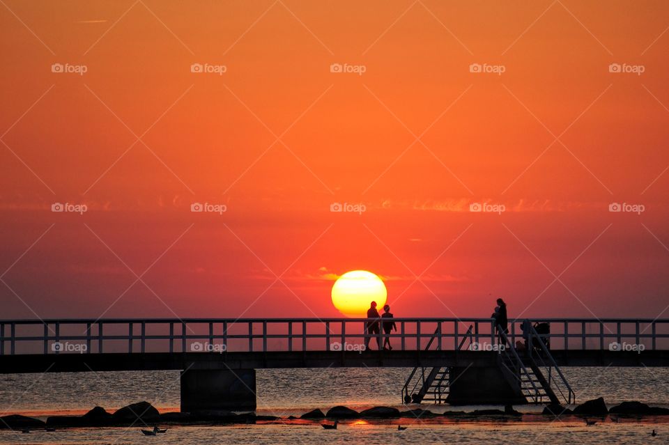 Sunset on the jetty