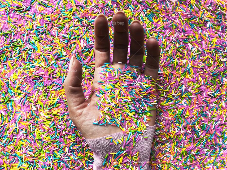 Pink sprinkles 