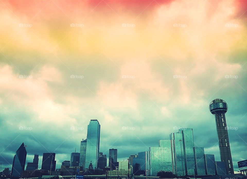 Gloomy Downtown Dallas