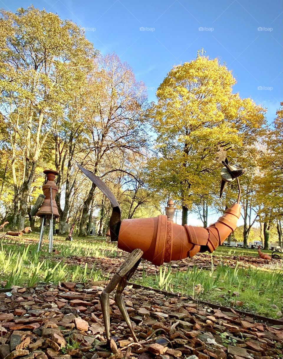 Statue , France November 2022 . 