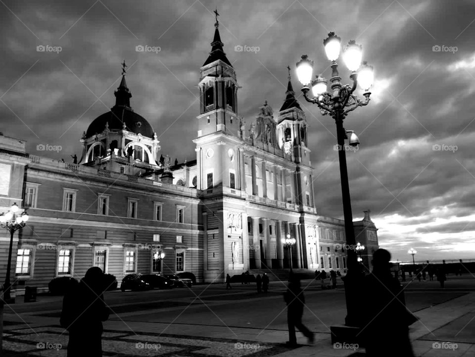 Almudena cathedral Madrid Spain, beautiful building, architecture and design