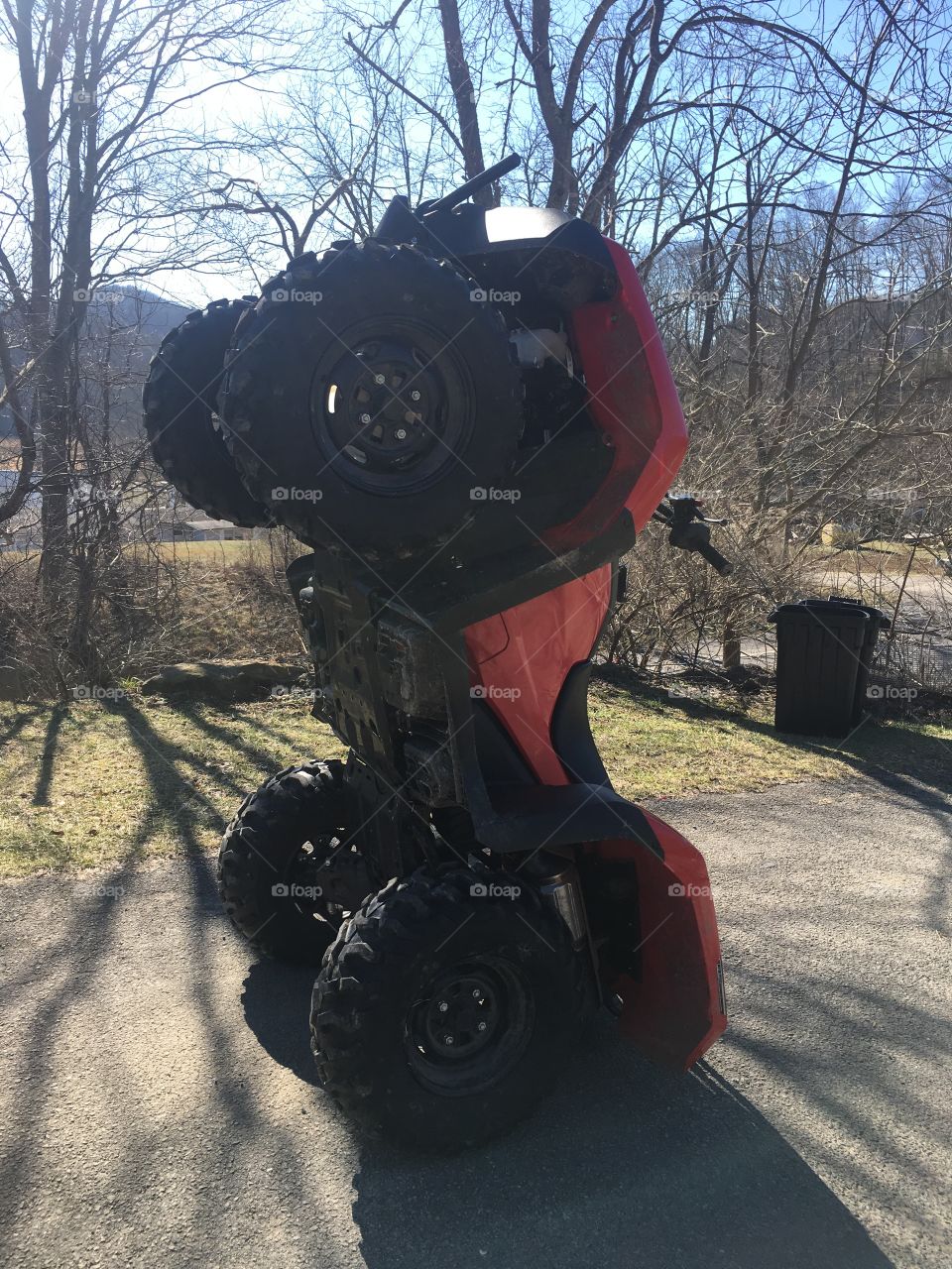 Walking four wheeler