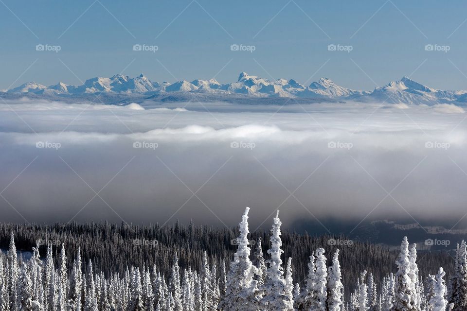 Views of the Monashees from Silver Star mountain