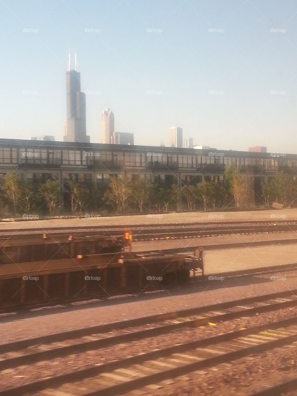 Chicago from railway