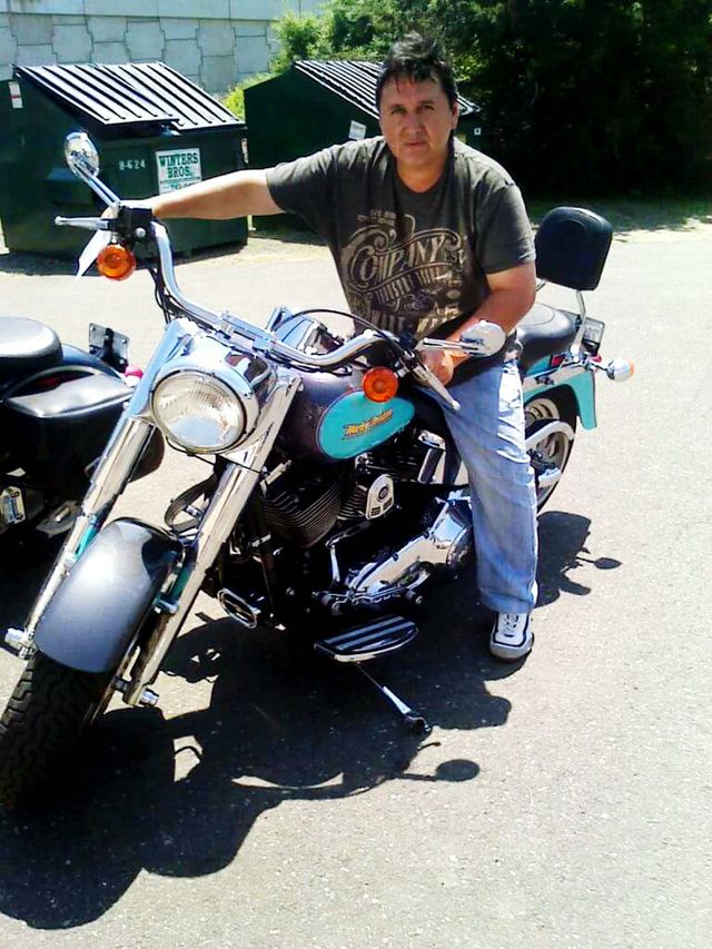 WITH MY HARLEY MY BABY.