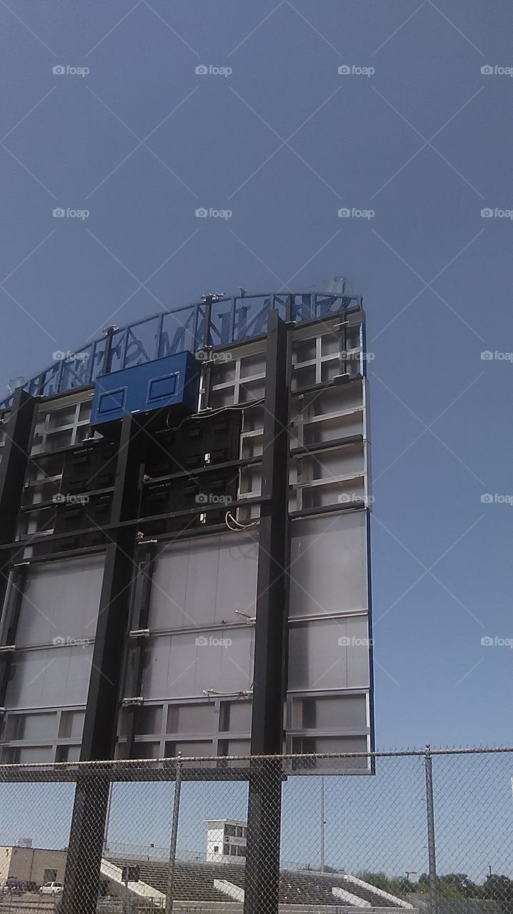score board. This is a picture of the scoreboard at Graham high school 🏫
