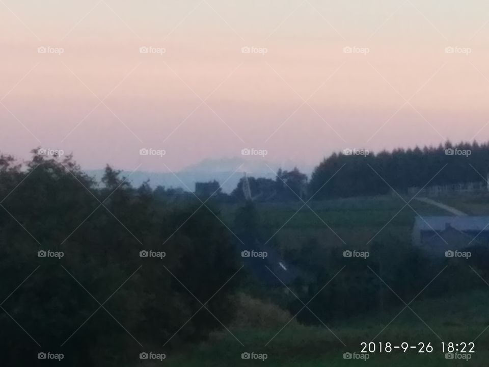 Tatra Mountains with snow