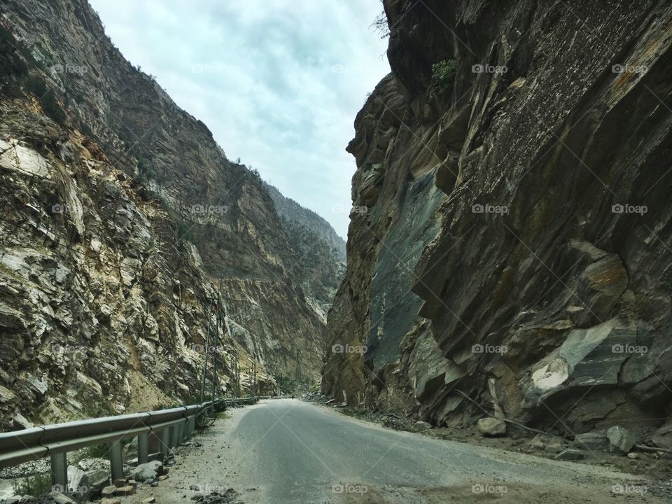 Road towards Spiti valley