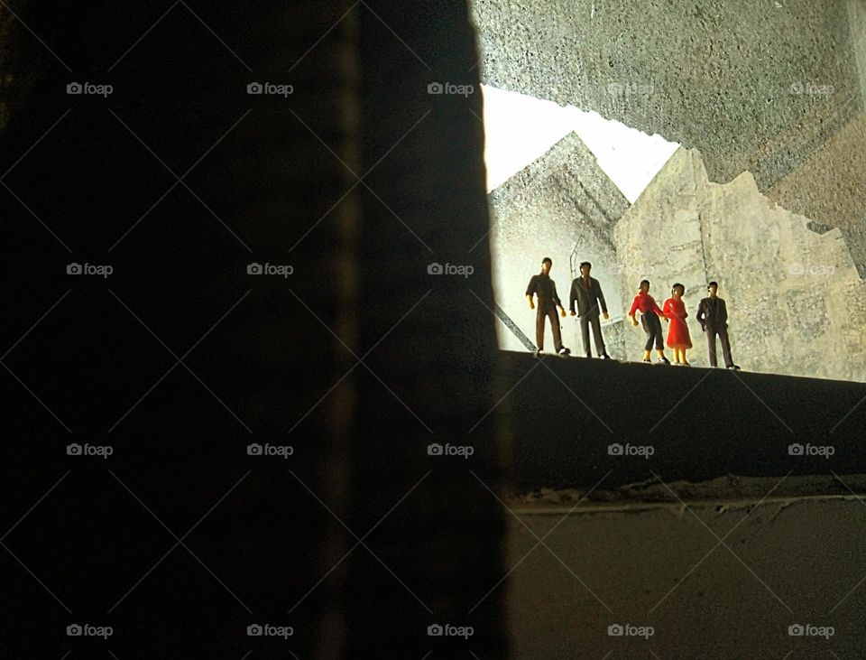 My toys from behind the window