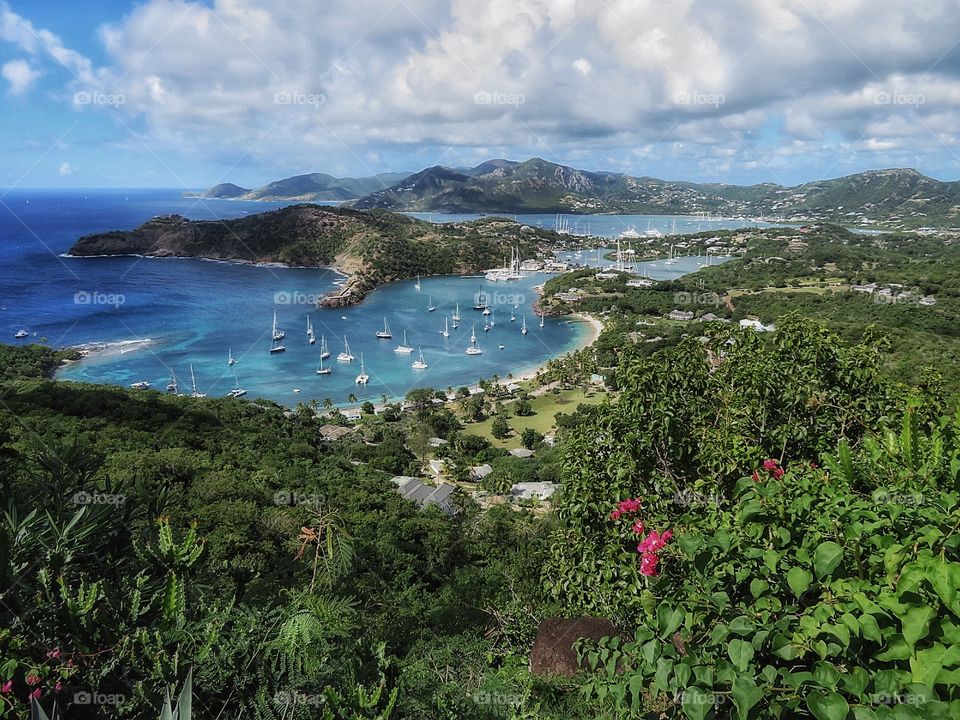 Antigua view from Shirley’s Heights