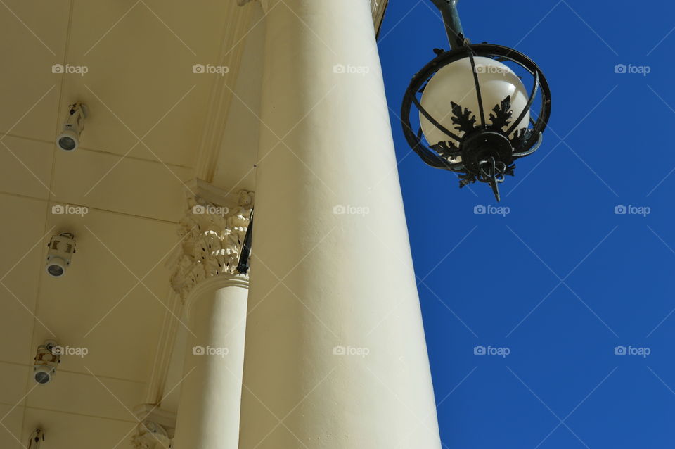 looking up. historic  English theatre in Nottingham