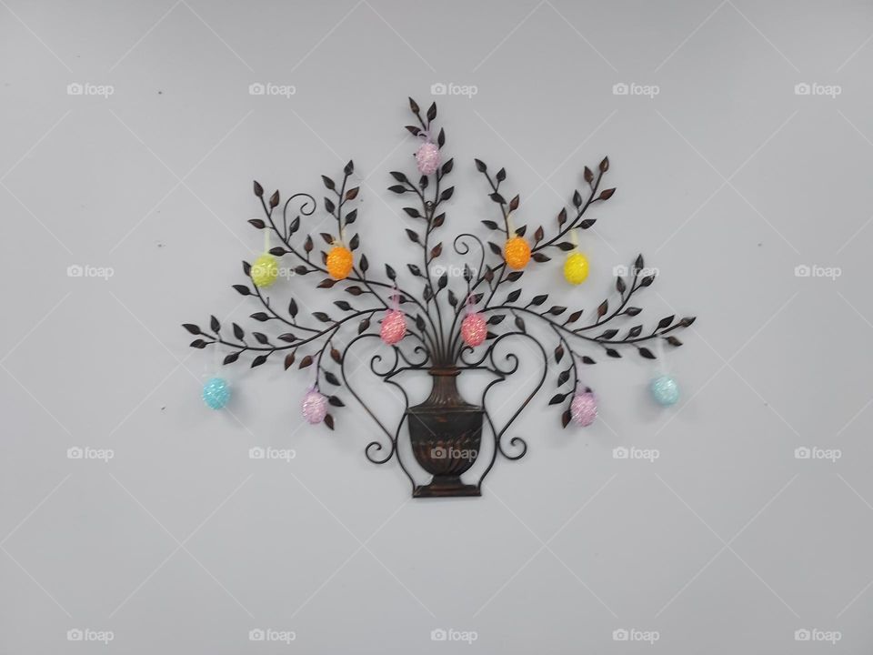 the senior center getting ready for Easter.  showing off their decorating skills.