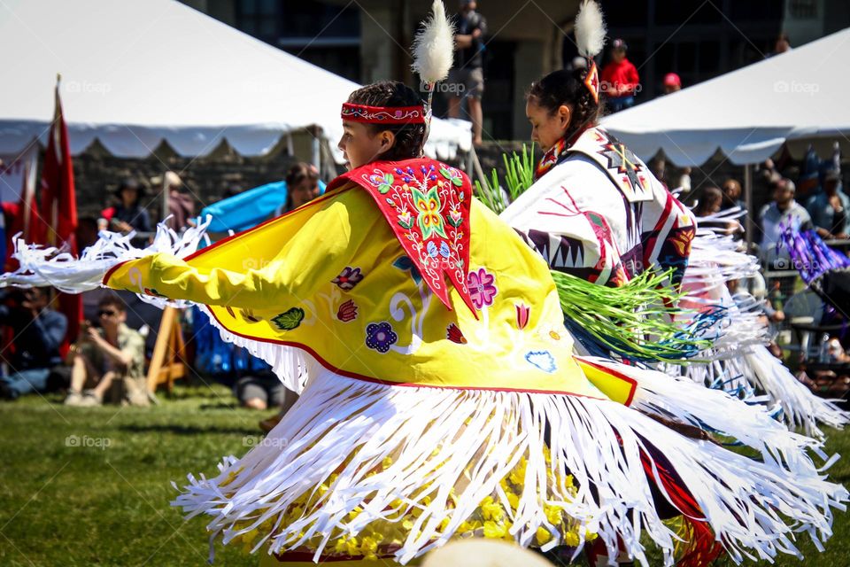 Dancing at the Pow-Wow