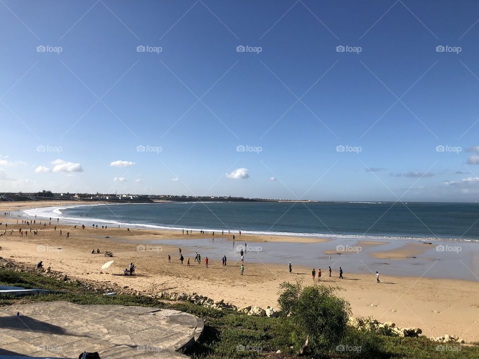 Beach in November on Morocco 