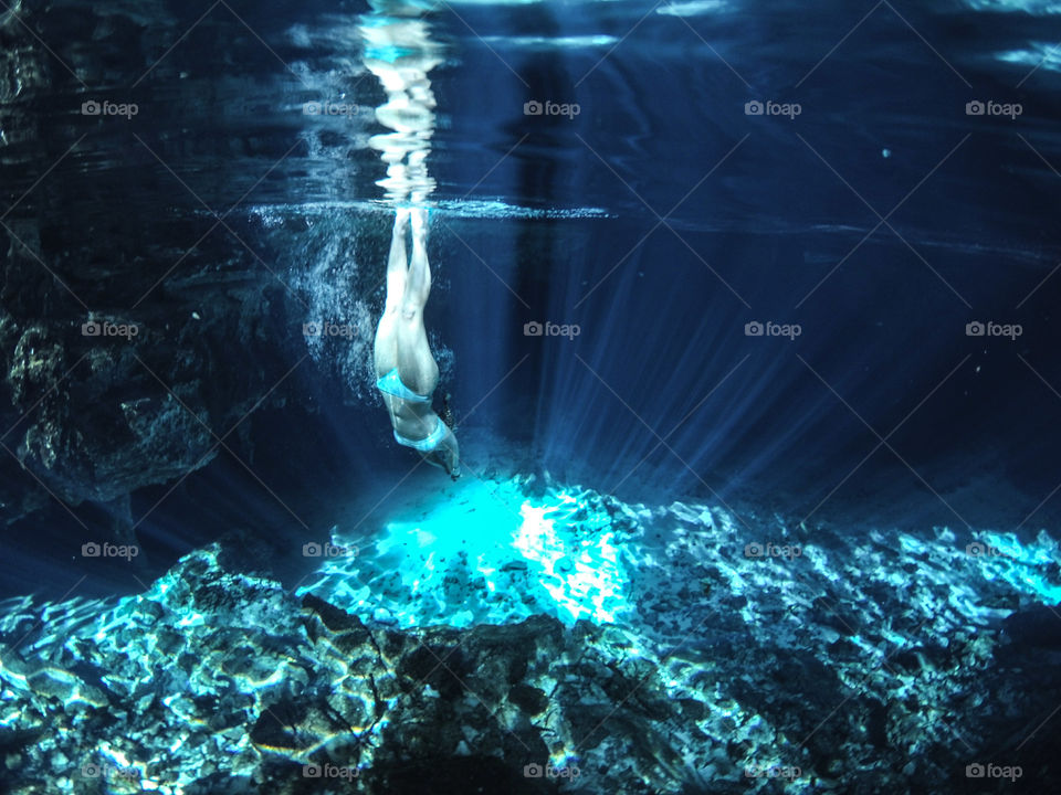 Snorkeling and diving in Dos Ojos Cenote