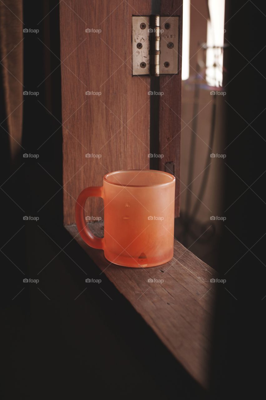 orange mug