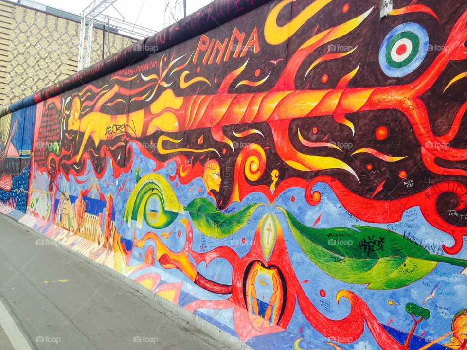 Berlin Wall. East side gallery, Berlin Wall 