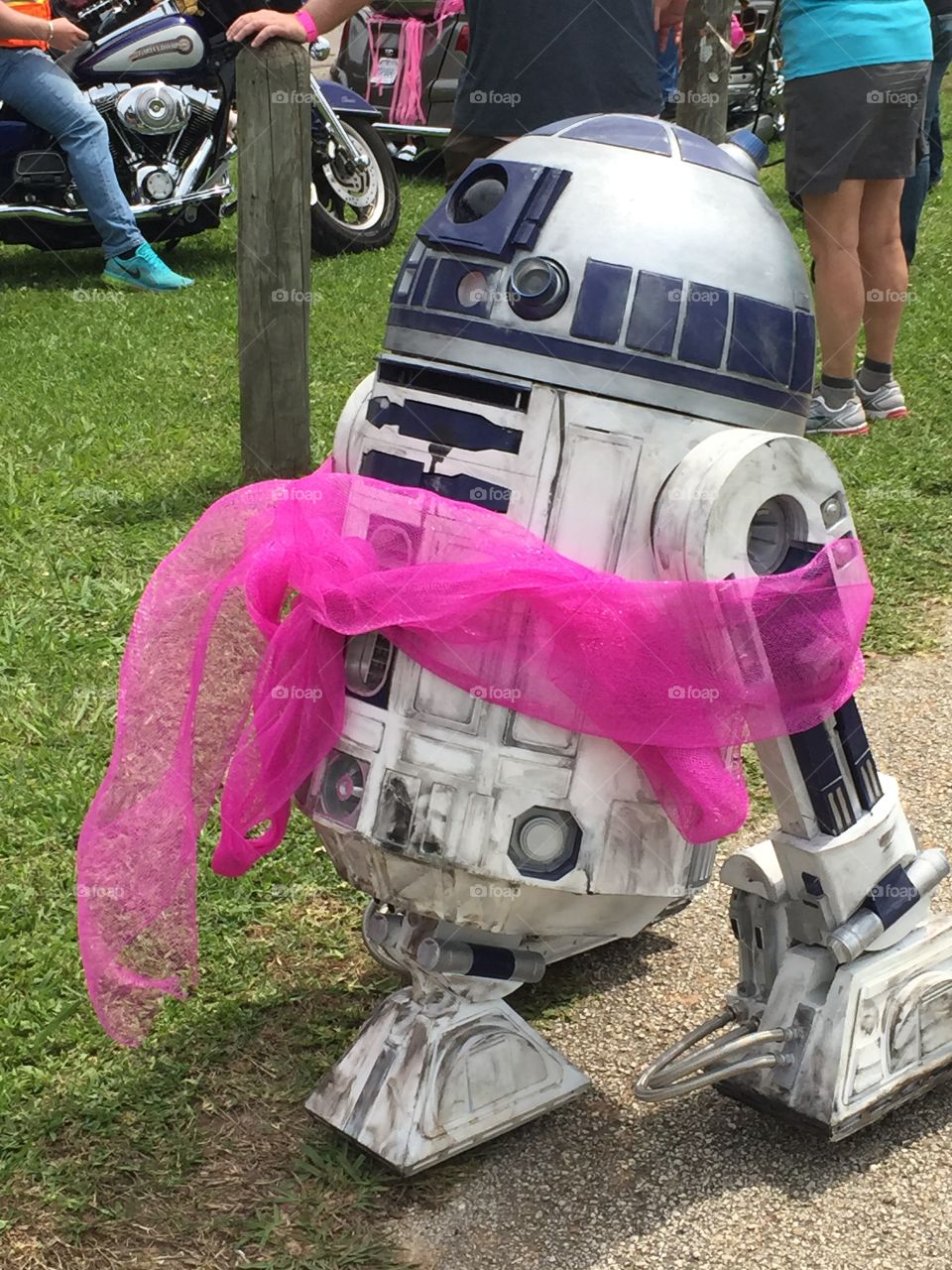 R2D2 supporting Avon 39 walk to end breast cancer!