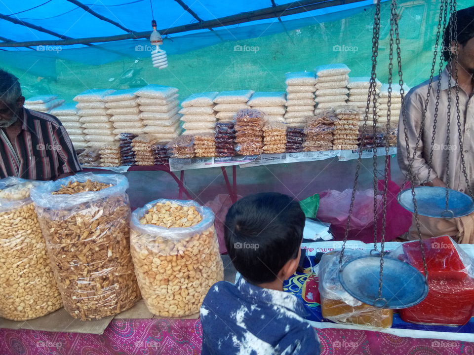 Pori, Halwa, Dates, Sweets selling