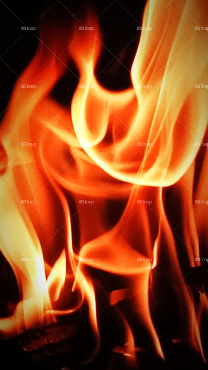 beautiful glowing fire background