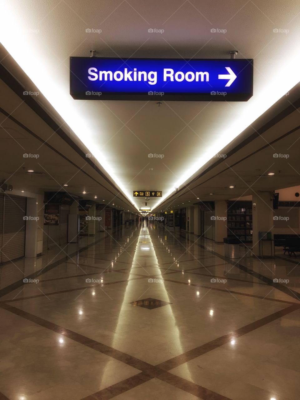 Smooking room on the right