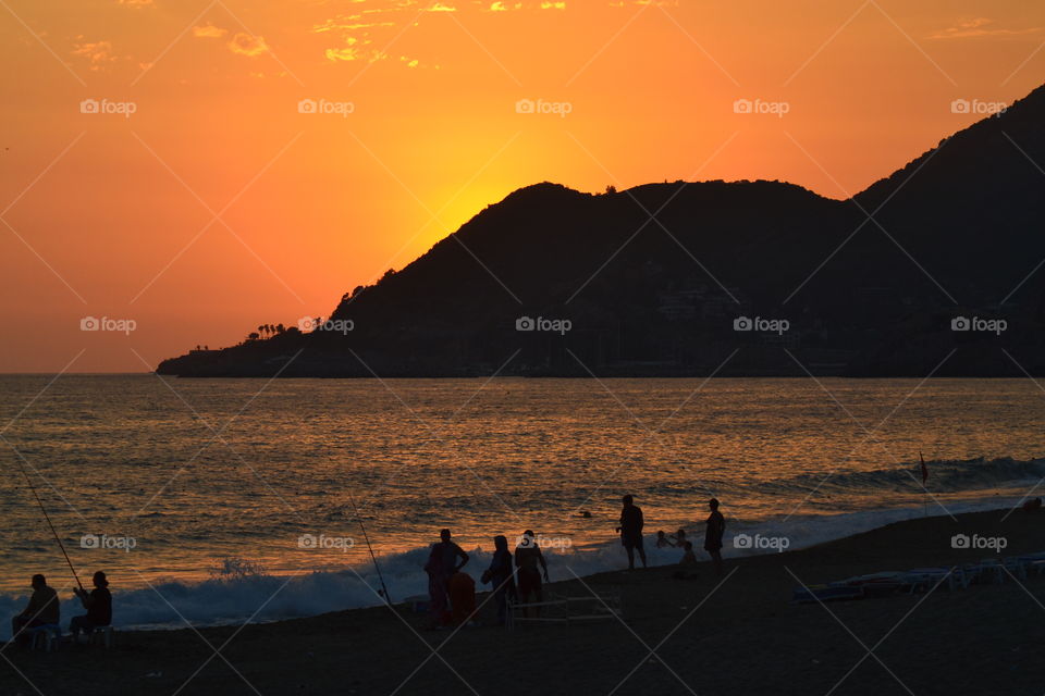 People on the beach