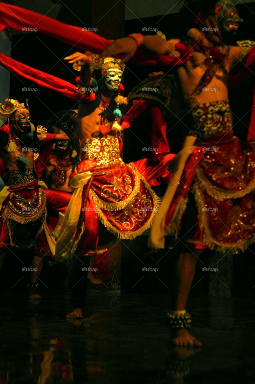 Indonesian mask dance