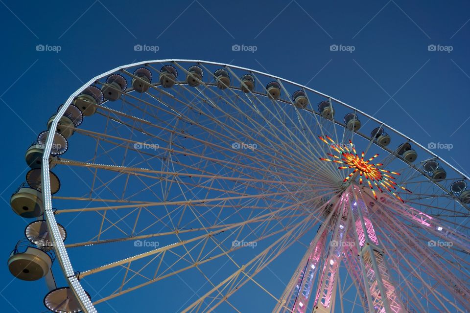 Illuminated ferris wheel